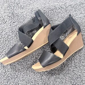 Dr Scholl’s Stylish Black Wedge Sandals